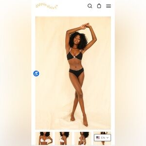 Dippin’ Daisys NWT black and white polka dot bikini!! 🖤🤍